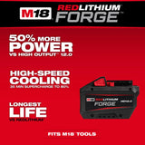 Milwaukee M18 REDLITHIUM FORGE HD 18 Volt 12Ah Power Tool Battery Pack with Fuel Indicator 10 Pack