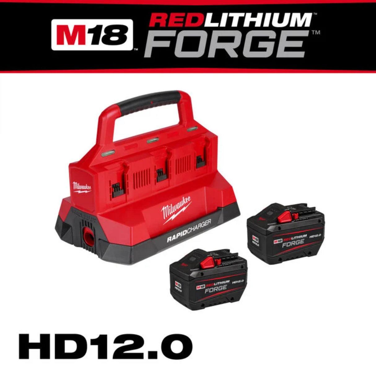 Milwaukee M18 REDLITHIUM FORGE HD12.0 Dual Battery Starter Kit