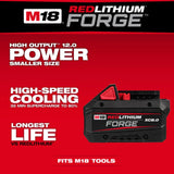 Milwaukee M18 REDLITHIUM FORGE XC 18V 8Ah Lithium Ion Power Tool Battery Pack with Fuel Indicator 10 Pack