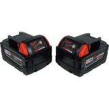Milwaukee M18 REDLITHIUM XC 18V 5Ah Lithium Ion Power Tool Battery Pack with Fuel Indicator (2 Pack)