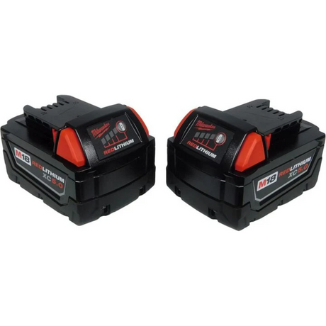 Milwaukee M18 REDLITHIUM XC 18V 5Ah Lithium Ion Power Tool Battery Pack with Fuel Indicator
