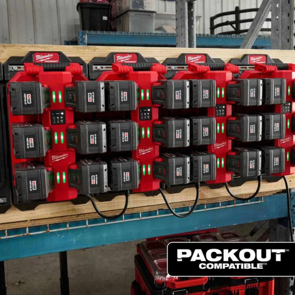 Milwaukee M18 Six Bay Daisy Chain Rapid Charger