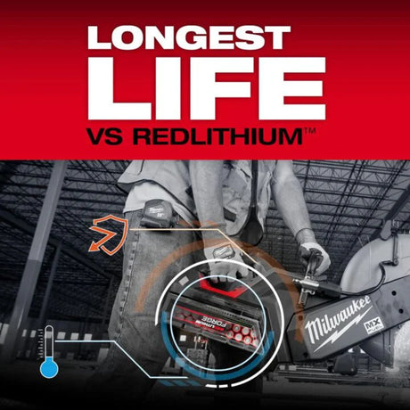 Milwaukee MX FUEL REDLITHIUM FORGE HD 72V 12Ah Lithium Ion Power Tool Battery Pack with Fuel Indicator