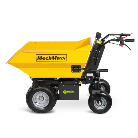 MechMaxx 1100lb Electric Mini Dumper, 1000W 48V Brushless DC Motor, E50