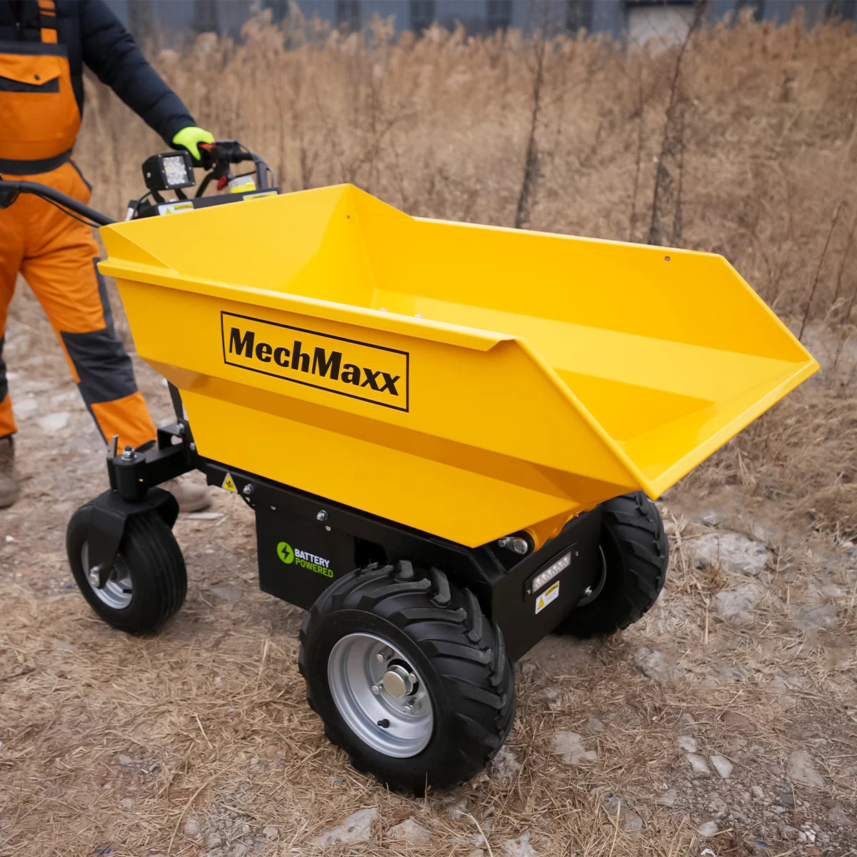 MechMaxx 1100lb Electric Mini Dumper, 1000W 48V Brushless DC Motor, E50
