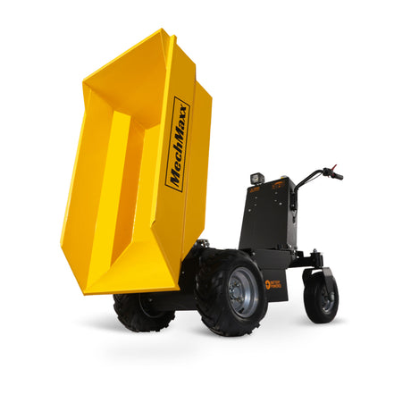 MechMaxx 1100lb 48V Battery Hydraulic Tipping Dump Cart, 1000W, EH50