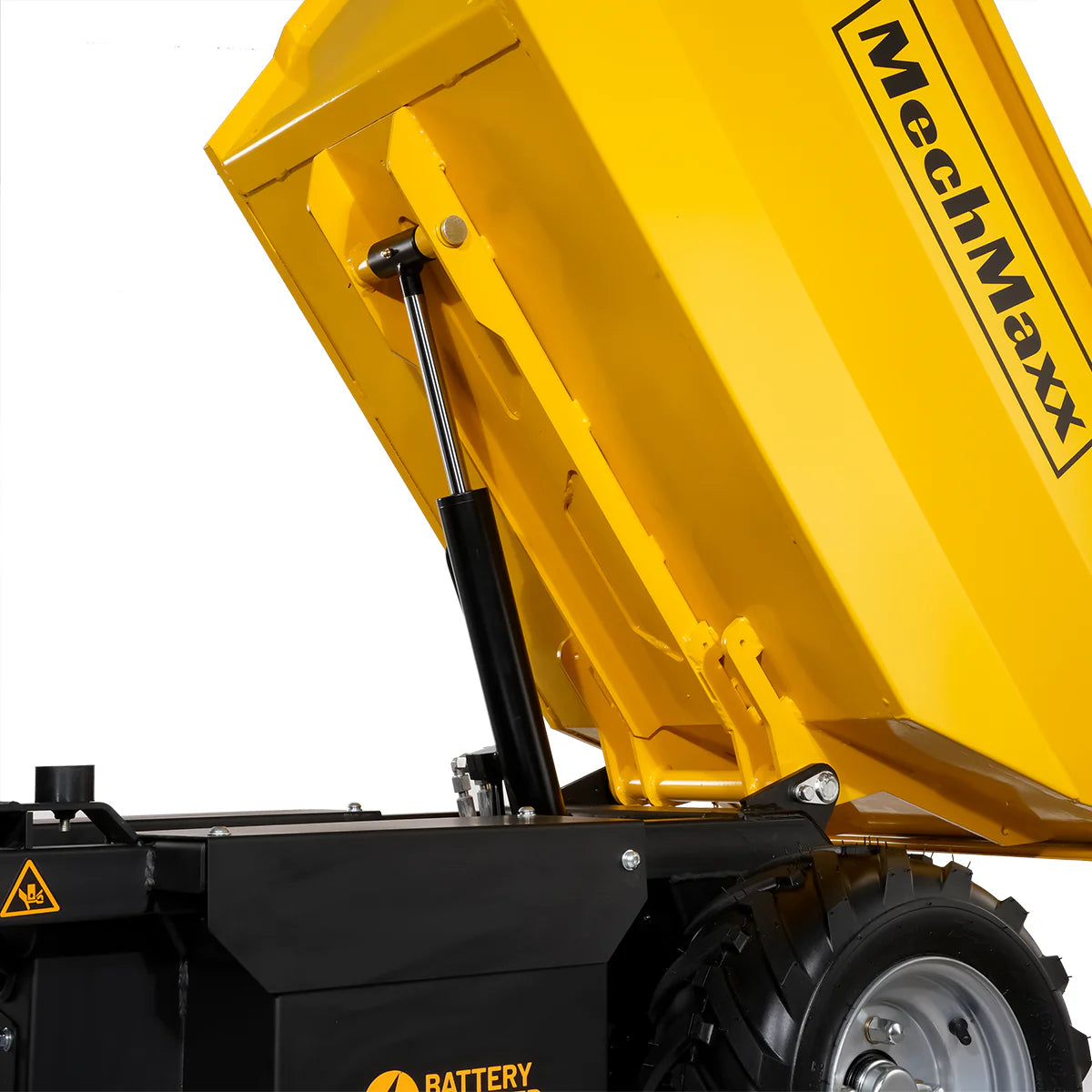MechMaxx 1100lb 48V Battery Hydraulic Tipping Dump Cart, 1000W, EH50