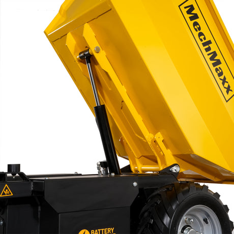 MechMaxx 1100lb 48V Battery Hydraulic Tipping Dump Cart, 1000W, EH50