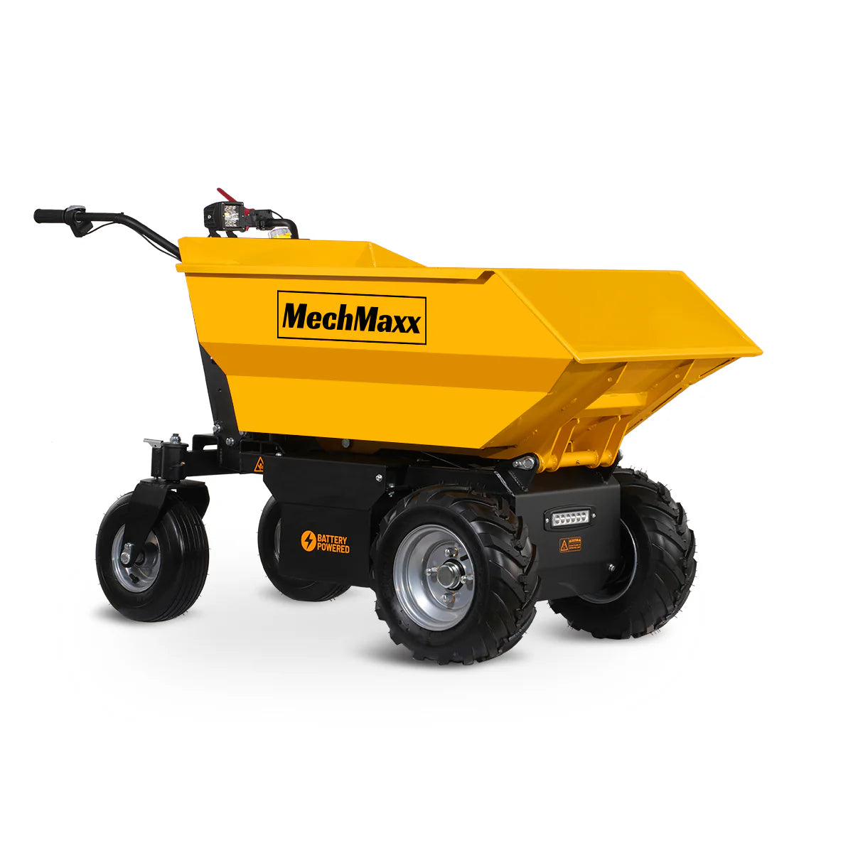 MechMaxx 1100lb 48V Battery Hydraulic Tipping Dump Cart, 1000W, EH50