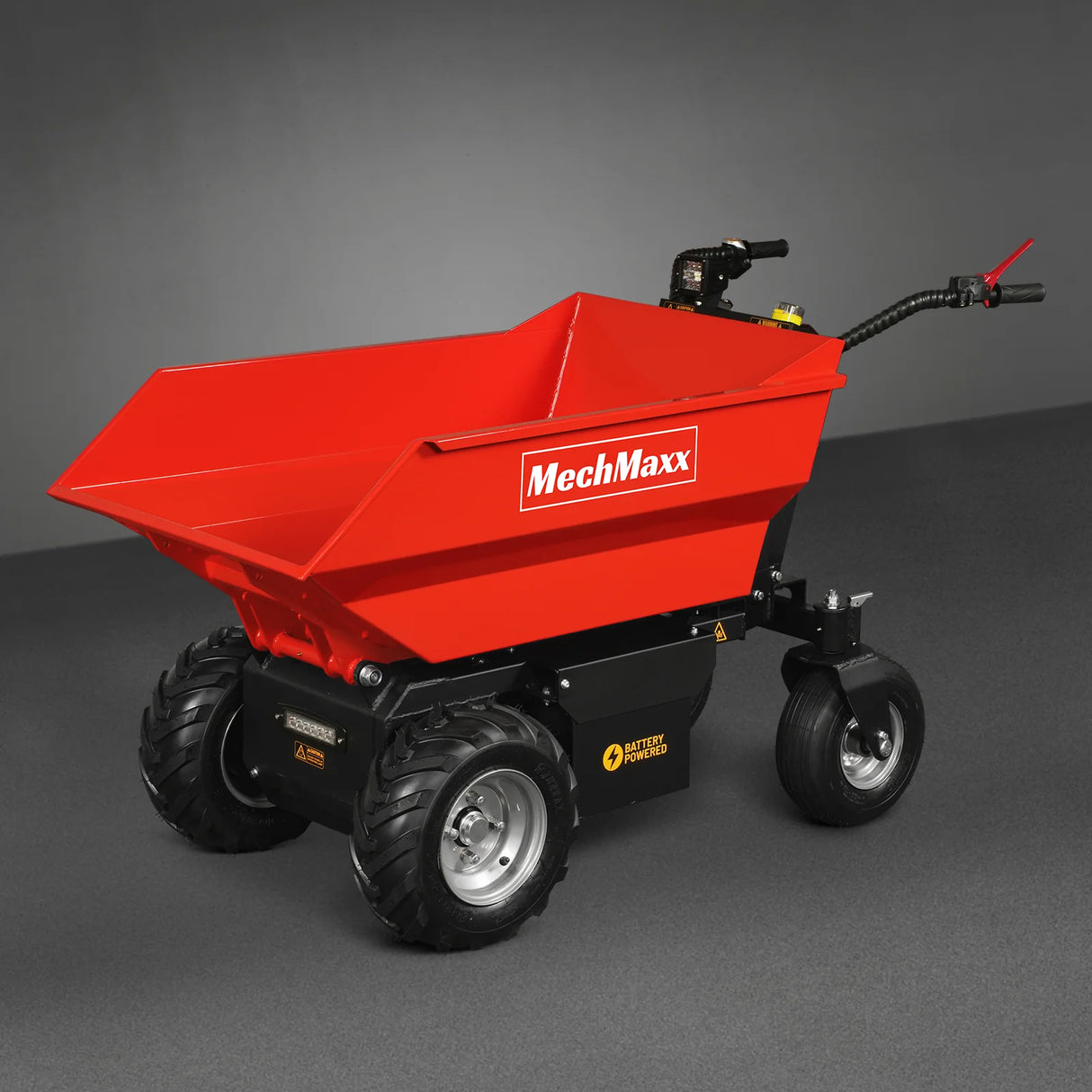MechMaxx 1100lb 48V Battery Hydraulic Tipping Dump Cart, 1000W, EH50