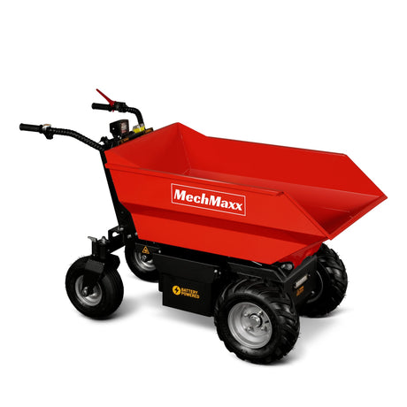 MechMaxx 1100lb 48V Battery Hydraulic Tipping Dump Cart, 1000W, EH50