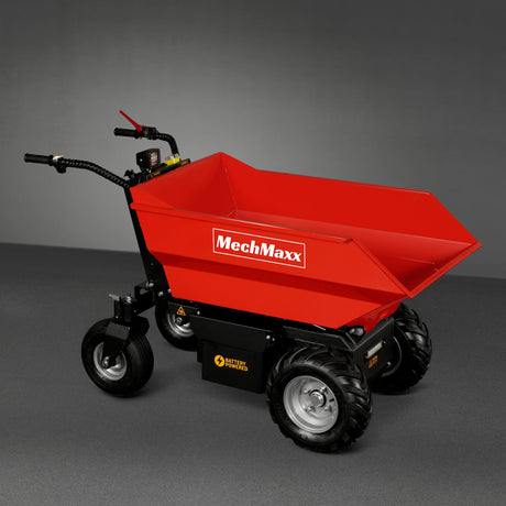 MechMaxx 1100lb 48V Battery Hydraulic Tipping Dump Cart, 1000W, EH50