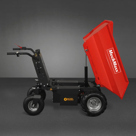 MechMaxx 1100lb 48V Battery Hydraulic Tipping Dump Cart, 1000W, EH50