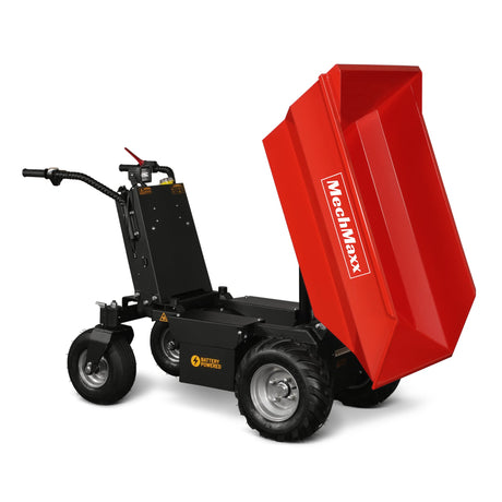 MechMaxx 1100lb 48V Battery Hydraulic Tipping Dump Cart, 1000W, EH50