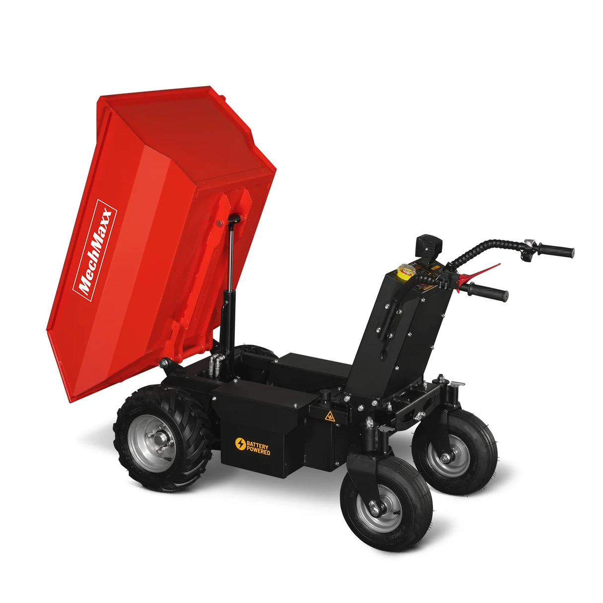 MechMaxx 1100lb 48V Battery Hydraulic Tipping Dump Cart, 1000W, EH50
