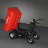 MechMaxx 1100lb 48V Battery Hydraulic Tipping Dump Cart, 1000W, EH50