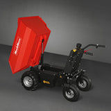 MechMaxx 1100lb 48V Battery Hydraulic Tipping Dump Cart, 1000W, EH50