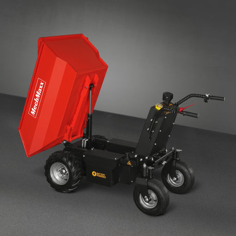 MechMaxx 1100lb 48V Battery Hydraulic Tipping Dump Cart, 1000W, EH50