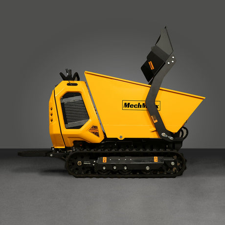 MechMaxx 1800lb 420cc Stand-On Hydraulic Track Dumper, Self-Loading, T80