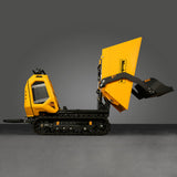 MechMaxx 1800lb 420cc Stand-On Hydraulic Track Dumper, Self-Loading, T80