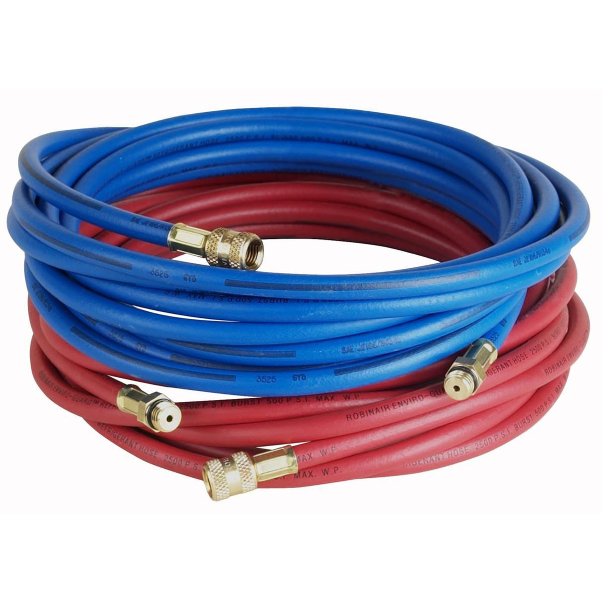 Robinair 64240 20 ft Red & Blue Enviro-Guard Hose Set for R-134a
