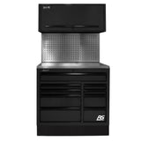 Homak 41" CTS Centralized Tool Storage Set — 9-Drawer Roller Cabinet, Canopy & Tool Board Backsplash