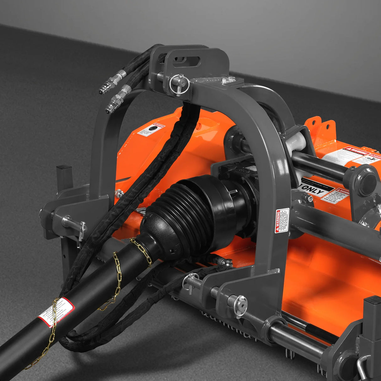 MechMaxx 63" Heavy Duty PTO Flail Mower, Hydraulic Side Shift, 50-75HP, KDK63H