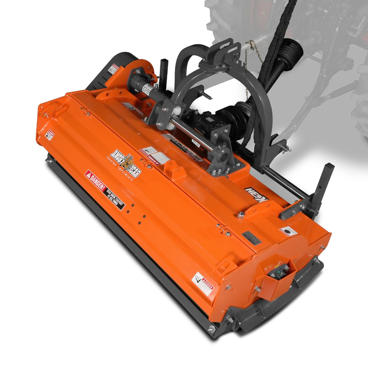 MechMaxx 63" Heavy Duty PTO Flail Mower, Hydraulic Side Shift, 50-75HP, KDK63H