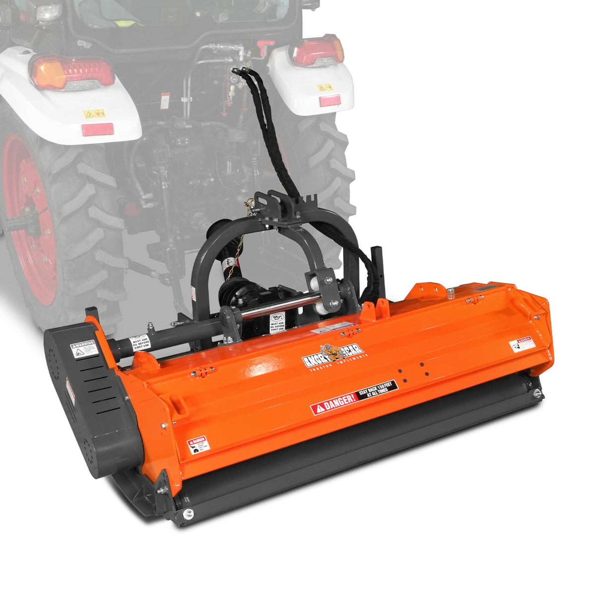 MechMaxx 63" Heavy Duty PTO Flail Mower, Hydraulic Side Shift, 50-75HP, KDK63H