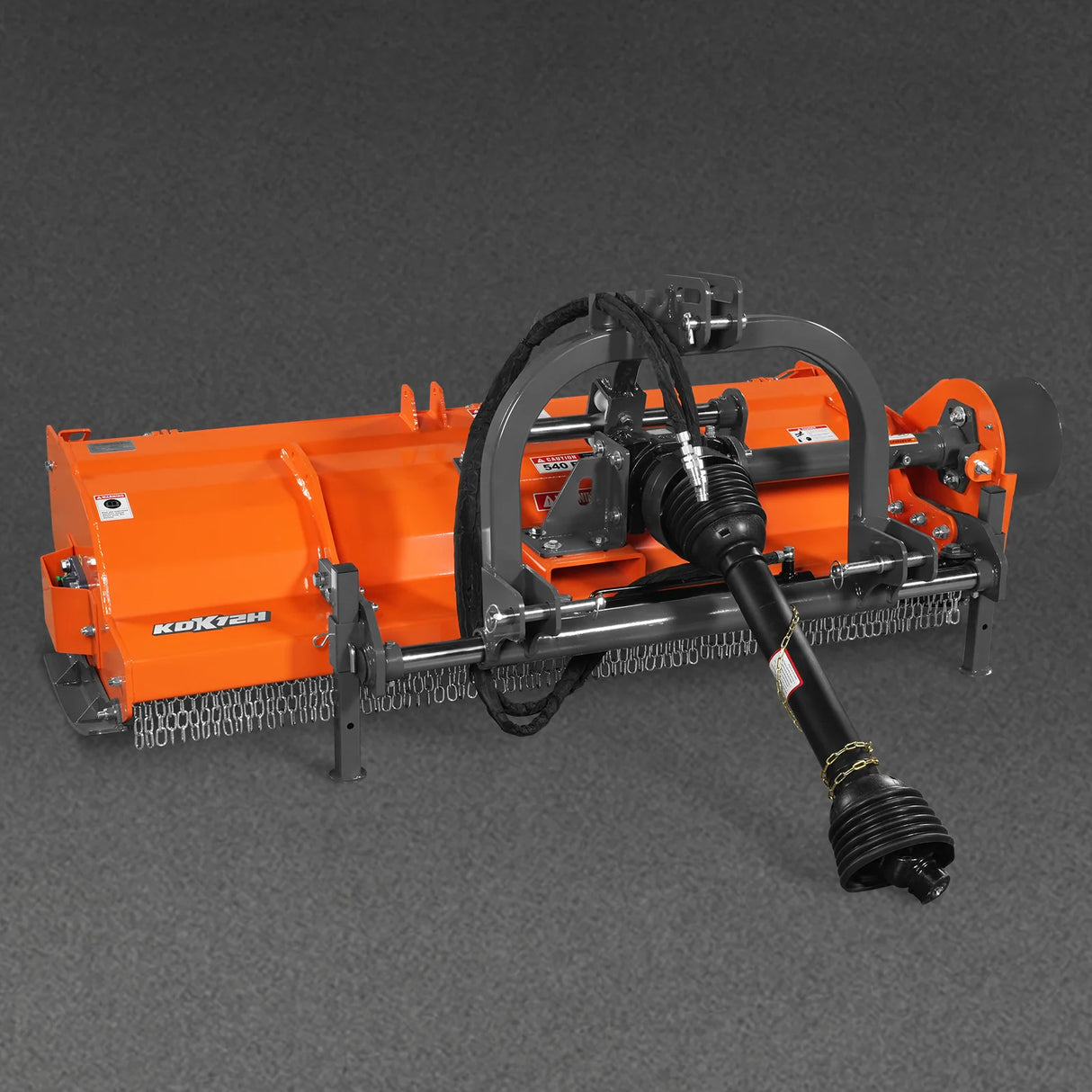MechMaxx 72" Heavy Duty PTO Flail Mower, Hydraulic Side Shift, 50-75HP, KDK72H