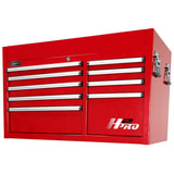 Homak H2Pro 41" 8-Drawer Top Chest — 460mm Ball-Bearing Slides, Gas Struts, EVA Liners