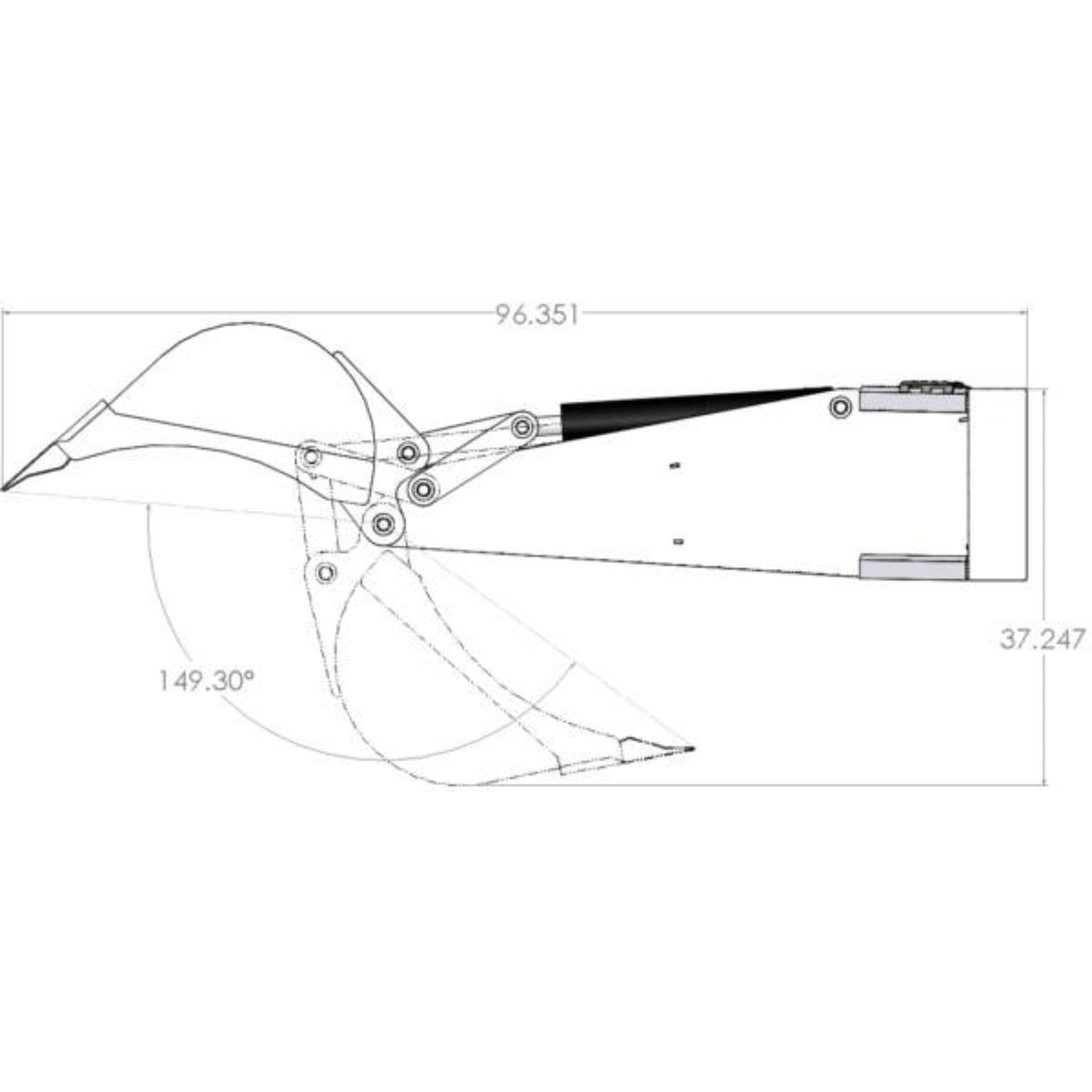 Loflin Fabrication Compact Tractor Backhoe