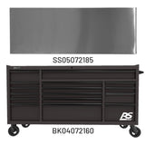 Homak 72" RS Pro 16-Drawer Roller Cabinet — 24" Depth, 100 lb Slides, 660 lb Casters
