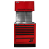 Homak 36" CTS Centralized Tool Storage Set — 7-Drawer Roller Cabinet, Canopy & Toolboard Backsplash