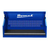 Homak 54" RS Pro Top Hutch — 1 Drawer, Stainless Work Surface, 4 Outlets + 2 USB