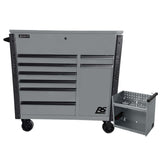 Homak RS Pro 44" Power Service Cart — 8 Drawer, Gray