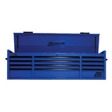 Homak 72" RS Pro 12-Drawer Top Chest — 24" Depth, 100 lb Slides, 3-Outlet Top Till
