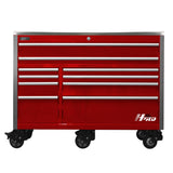 Homak 60" HXL 10-Drawer Roller Cabinet — 30" Deep, 265 lb Slides, 900 lb Casters