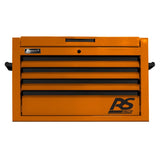 Homak 36" RS Pro 4-Drawer Top Chest — 24" Depth, 100 lb Slides, 3-Outlet Top Till