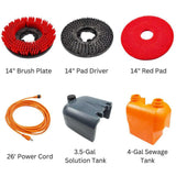 Sunmax RT15AC Corded Walk-Behind Floor Scrubber, 14" Cleaning Path