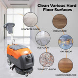 Sunmax RT35 17" Walk-Behind Floor Scrubber, 19000 sqft/h, with Anti-Collision Wheel