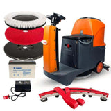 Sunmax RT70 Ride-On Floor Scrubber, 22" Cleaning Path, 48,000 sq ft/hr, 18.5 gal Tanks