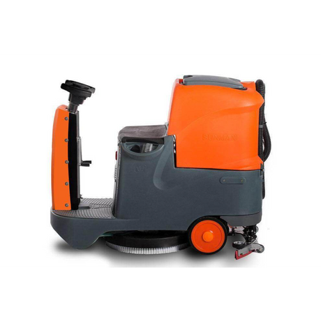 Sunmax RT70+ Industrial Ride-On Floor Scrubber, 22" Brush Cleaning Path, Lithium Battery