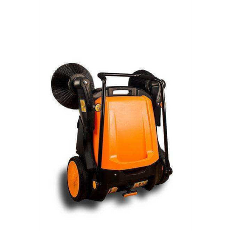 Sunmax RT980 38" Dual Spin Manual Push Floor Sweeper, Up to 38000 Sqft/h Working Efficiency