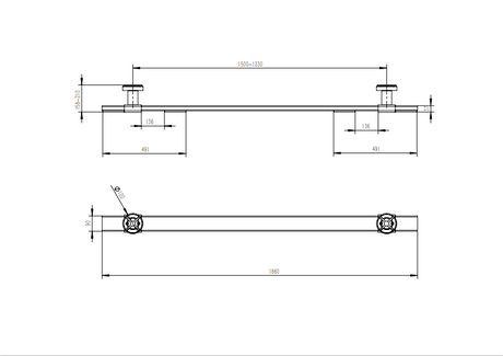 Katool Scissor Lift Support Bar Kit