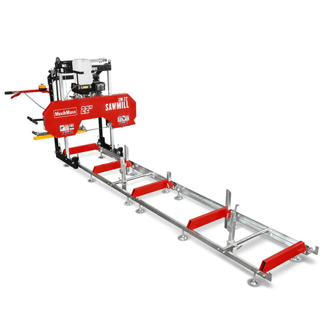 MechMaxx 22" Gas-Powered Portable Sawmill, 274cc 8.1HP DUCAR Engine