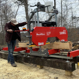 MechMaxx 26" Gas-Powered Portable Sawmill, 459cc 15HP E-Start Engine