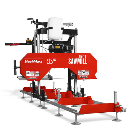 MechMaxx 18" Gas-Powered Portable Sawmill with 212cc 7HP DUCAR Engine
