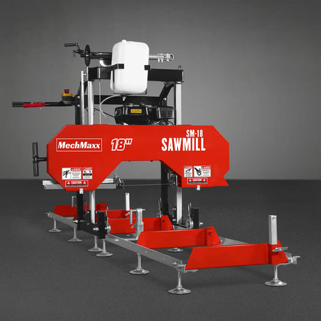 MechMaxx 18" Gas-Powered Portable Sawmill with 212cc 7HP DUCAR Engine