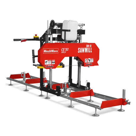 MechMaxx 18" Gas-Powered Portable Sawmill with 212cc 7HP DUCAR Engine